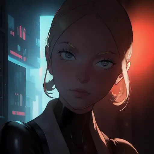 <lora:HillingQueen:0.8>,(hillingqueen:1.1),woman,Narrow nose,long nouse,
cyberpunk street,,((BEST QUALITY)), ((MASTERPIECE)), ((HIGH RES)), ((CINEMATIC LIGHTING)), ((DETAILED)), (realistic shadows)
