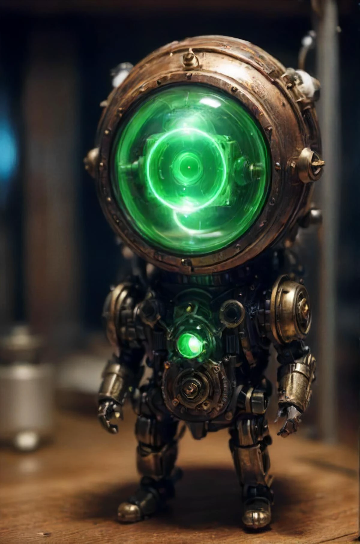 ai in an old eerie glowing nutshell <lora:- SDXL - heavy_armored_V2.1:0.7> <lora:OldTechnologyXL:0.8>