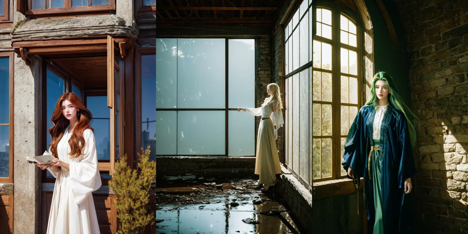 (otherworldly), highly insanely detailed, masterpiece, top quality, best quality, highres, 4k, 8k, RAW photo, (very aesthetic, beautiful and aesthetic), 1girl, Tower13_Gizelle,
BREAK
<lora:wagasa_V1.0:0.5>, wagasa, oil-paper umbrella, holding umbrella,
BREAK
(long-shot ruins, building, window frame, cracked window, wall corner, upturned, abandoned, metal, industrial, fence, moody, cracked mud, urban, canalside:1.2),
BREAK
(__lazy-wildcards/char/haircolor__:1.3),
__lazy-wildcards/dataset/background-color__,
âââ