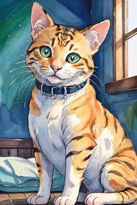 <lyco:niji-watercolor02:0.5> 1cat,
(best quality, masterpiece, RAW photo,ultra-detailed:1.2), <lyco:GoodHands-beta2:1.0>,