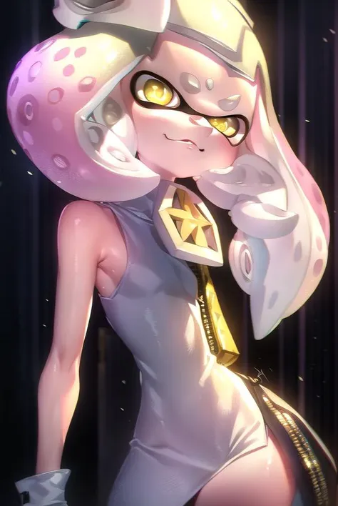 pearl, <lyco:pearlv2-lyco-nochekaiser:1>,
(pearl \(splatoon\):1.5), + +, short hair, (yellow eyes:1.5), pink hair, white hair, multicolored hair, pointy ears, mole, mole under mouth, two-tone hair, gradient hair, tentacle hair, thick eyebrows,
BREAK dress, pantyhose, boots, sleeveless, white dress, sleeveless dress, white footwear, crown, zipper, zipper pull tab, pink pantyhose,
BREAK looking at viewer,
BREAK outdoors,
BREAK <lyco:GoodHands-beta2:1>, (masterpiece:1.2), best quality, high resolution, unity 8k wallpaper, (illustration:0.8), (beautiful detailed eyes:1.6), extremely detailed face, perfect lighting, extremely detailed CG, (perfect hands, perfect anatomy),