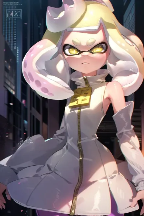 pearl, <lyco:pearlv2-lyco-nochekaiser:1>,
(pearl \(splatoon\):1.5), + +, short hair, (yellow eyes:1.5), pink hair, white hair, multicolored hair, pointy ears, mole, mole under mouth, two-tone hair, gradient hair, tentacle hair, thick eyebrows,
BREAK dress, pantyhose, boots, sleeveless, white dress, sleeveless dress, white footwear, crown, zipper, zipper pull tab, pink pantyhose,
BREAK looking at viewer,
BREAK outdoors,
BREAK <lyco:GoodHands-beta2:1>, (masterpiece:1.2), best quality, high resolution, unity 8k wallpaper, (illustration:0.8), (beautiful detailed eyes:1.6), extremely detailed face, perfect lighting, extremely detailed CG, (perfect hands, perfect anatomy),