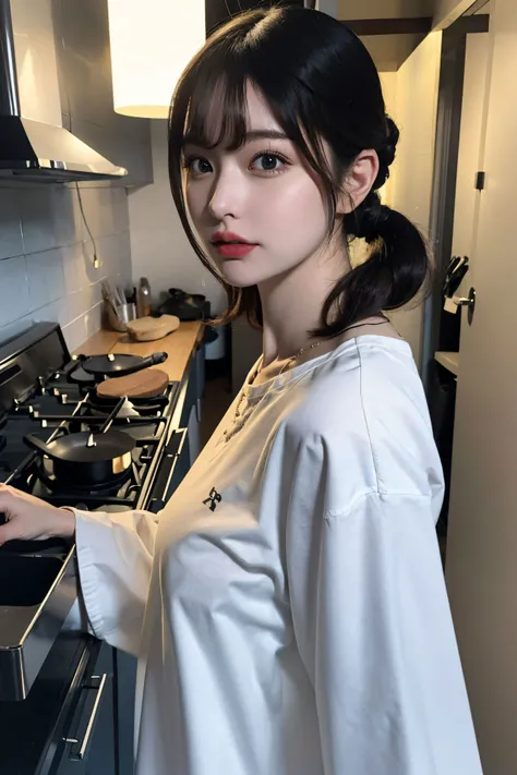portrait of pika870, suspicious , wearing tailored , with Updo , background kitchen epic (photo, studio lighting, hard light, sony a7, 50 mm, matte skin, pores, colors, hyperdetailed, hyperrealistic), close up
<lora:pika870-15:0.9>