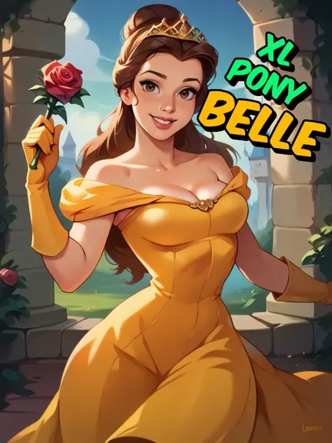 Belle Princess (beauty and the beast) - SD 1.5 | XL PONY - Disney by YeiyeiArt