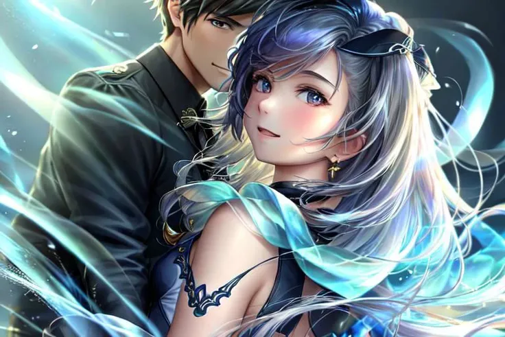 {{{masterpiece}}}, {{{best quality}}}, {{ultra-detailed}}, (unity 8k wallpaper), {illustration}, (anime style), intricate, fluid simulation, high shutterspeed, sharp edges. {{glossy}}, {{Smooth}},
girl and boy ballroomdancing in face to face, from side,
{(girl wearing A-line-dress)}, {boy wearing tuxedo}, (standard holds), (face to face),
in the ballroom, looking away, Dancing, dynamic, active, lively, smile, {{detailed eyes}},
BREAK
{{{masterpiece}}}, {{{best quality}}}, {{ultra-detailed}}, {illustration}, {{an extremely delicate and beautiful}},
anime style, key visual, studio anime, intricate, (highly detailed), fluid simulation, high shutterspeed, sharp edges.
Create a 4DCG girl and boy waltz at ballroom dancing in standard holds in the best quality.