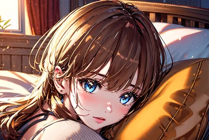 (ultra-detailed:1.2), realistic, 1girl, face tilted,raised eyebrows, blue eyes, detailed pupil, beautiful eyes, detailed eyes, expressive eyes, (eyeshadow:0.9), (black eyeliner:0.9), curtains, garter_belt, garter_straps, indoors, kneeling, lace, lace-trimmed_legwear, lace_panties, lace_trim, lingerie, white bow,very long hair,eyebrows_visible_through_hair,very long hair, white hair,from above, looking_at_viewer, perspective, squatting,panties, (holding pillow:1.7), ((hug pillow)), side-tie_panties, solo, thighhighs, underwear, white_legwear, white_panties,palm skin, agm-style-nao, cute_style, (duality_style:0.3), (line_style:1), 8k wallpaper, extremely detailed, intricate, unreal engine 5, volumetric lighting, realistic, realistic lighting, cinematic, 4k, cinematic lighting, 8k, depth of field, 3d, masterpiece, perfect, award-winning, hyper-detailed, photorealistic, ultra realistic, realistic light, hard lighting, intricate details, (nixeu_basic2:0.7), (nixeu_extra:0.7),(nixeu_soft:0.7), soft lighting, window shade, (realistic shading),(glossy shiny reflective:1.2), vibrant, (colorful), ((beautiful)), indoors, on bed, bedroom, silk sheets, soft pillows, (((perfect anatomy))), Extremely_Delicate_Unity_CG_8K-Wallpaper, Pixiv_2D_Illustration, High_Quality ++Beautiful_Colorfully, High_Quality ++Unrestricted_Colors, Best_Quality, Hyper_Detailed, Extremely_Delicate_Facial_Features, Beautiful_Detailed_Eyes,