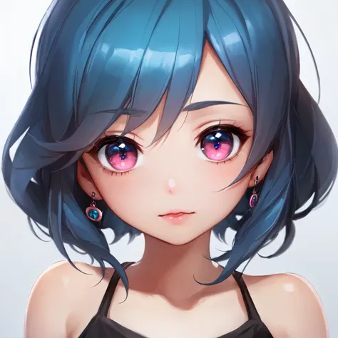 official, 1girl, blue hair, pink eyes, (powerpuff girls\(style\):1.2), (masterpiece:1.2), (best quality:1.2), Amazing, highly detailed, beautiful, finely detail, Depth of field, extremely detailed CG unity 8k wallpaper,