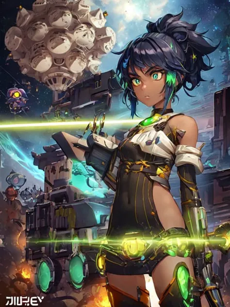 anime, spaceship