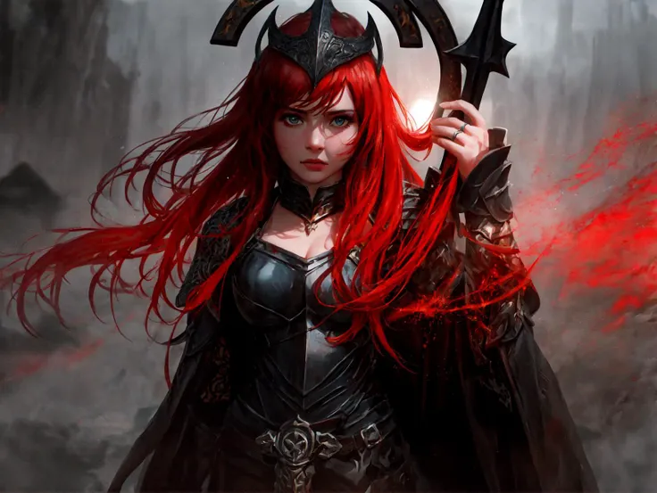 (A cursed knight, clad in black armor,) must journey through a desolate, haunted land to reach the Elden Ring and lift the (curse that plagues their soul.)Along the way, they encounter other travelers, (each struggling with their own demons and secrets), As they draw closer to the Elden Ring, they are confronted with visions of their past mistakes, (all tinged with a red hue,)
looking at viewer, highres, superb, 8k wallpaper, extremely detailed, intricate, unreal engine 5, volumetric lighting, realistic, realistic lighting, cinematic, 4k, cinematic lighting, 8k, depth of field, 3d, perfect, award-winning, hyper-detailed, photorealistic, ultra realistic, realistic light, hard lighting, intricate details, stop motion, hyperfocus, tonemapping, sharp focus, hyper detailed, detailed eyes, eyes focus, (illustration:1.1), highres, (extremely detailed CG unity 8k wallpaper:1.1), (beautiful face:1.15), (cowboy_shot:1.5)
(nixeu_soft:0.7), (nixeu_white:0.7),