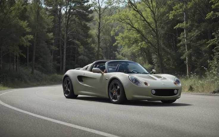 Gorgeously rendered 4k high-definition nighttime photograph of a hyper-realistic matte black 99elise speeding through a narrow opening in a dark dense forest (((at night))), HDR, sharp focus, (motion blur), <lora:99elise:0.45>