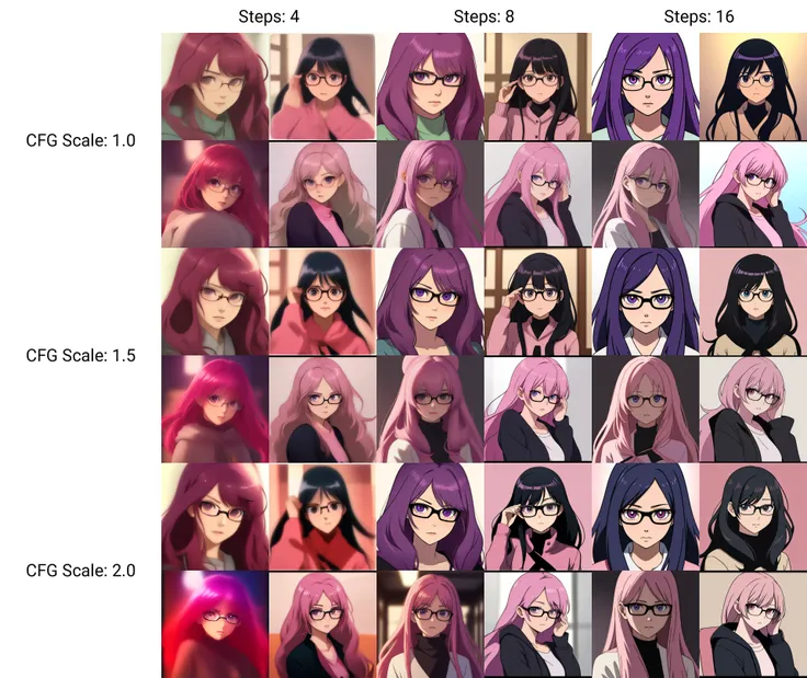 anime girl, glasses