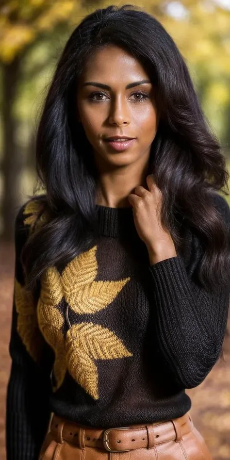 portrait of isabella_chrystin,
(closeup portrait:1.1),
front view,
arms behind back,
((best quality)), ((masterpiece)), ((hyper-realistic)), (ultra-detailed), photo, high quality,
looking at the viewer,
((black knitted sweater)):1.4,
(black pants),
belt,
phone, cellphone, holding_phone, talking_on_phone, holding,
(wearing opened pale color coat),
walking pose,
makeup, mascara,
beautiful tree with red and yellow leaves, intricate detail, sunny weather, natural lighting,
outdoor, autumn park, warm colors,
(bokeh),(detailed), (intricate), (cinematic lighting), (sharp focus on eyes), (skin texture:1.2),
(highly detailed face, realistic skin texture),
fujifilm xt3, natural skin texture, by holly randall,
<lora:isabella_chrystin:0.9>, <lora:add_detail:0.4>, <lora:more_details:0.5>,