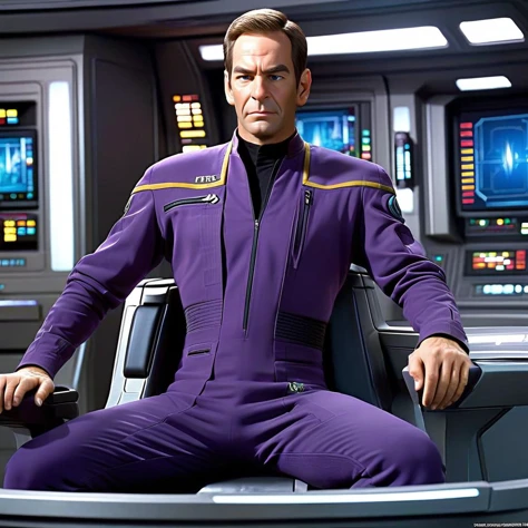 breathtaking <lora:captain_archer_10_x114:0.8> captain_archer, man, (star trek enterprise uniform purple overalls:1.3) , star trek enterprise, enterprise NX1 bridge . award-winning, professional, highly detailed