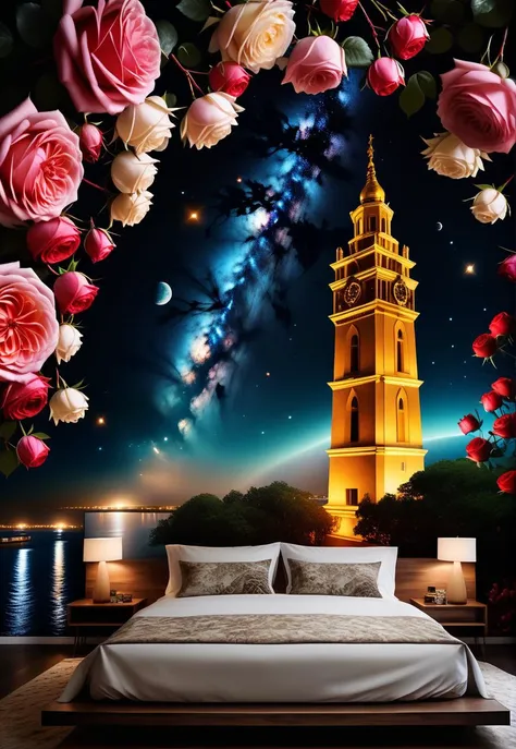 Hyperrealistic art lying on the bed of roses, floating on the dark river, a journey to nowhere, <lora:AetherPunkAI:0.3> <lora:bl4ckl1ghtxl:0.2>, ultra realistic,32k,RAW photo,(high detailed skin:1.2), 8k uhd, dslr, soft lighting, high quality, film grain,Abdul Djalil Pirous, Night Market Aeronaut, Arcane
(space_style:0.6), cosmic outer space . Extremely high-resolution details, photographic, realism pushed to extreme, fine texture, incredibly lifelike