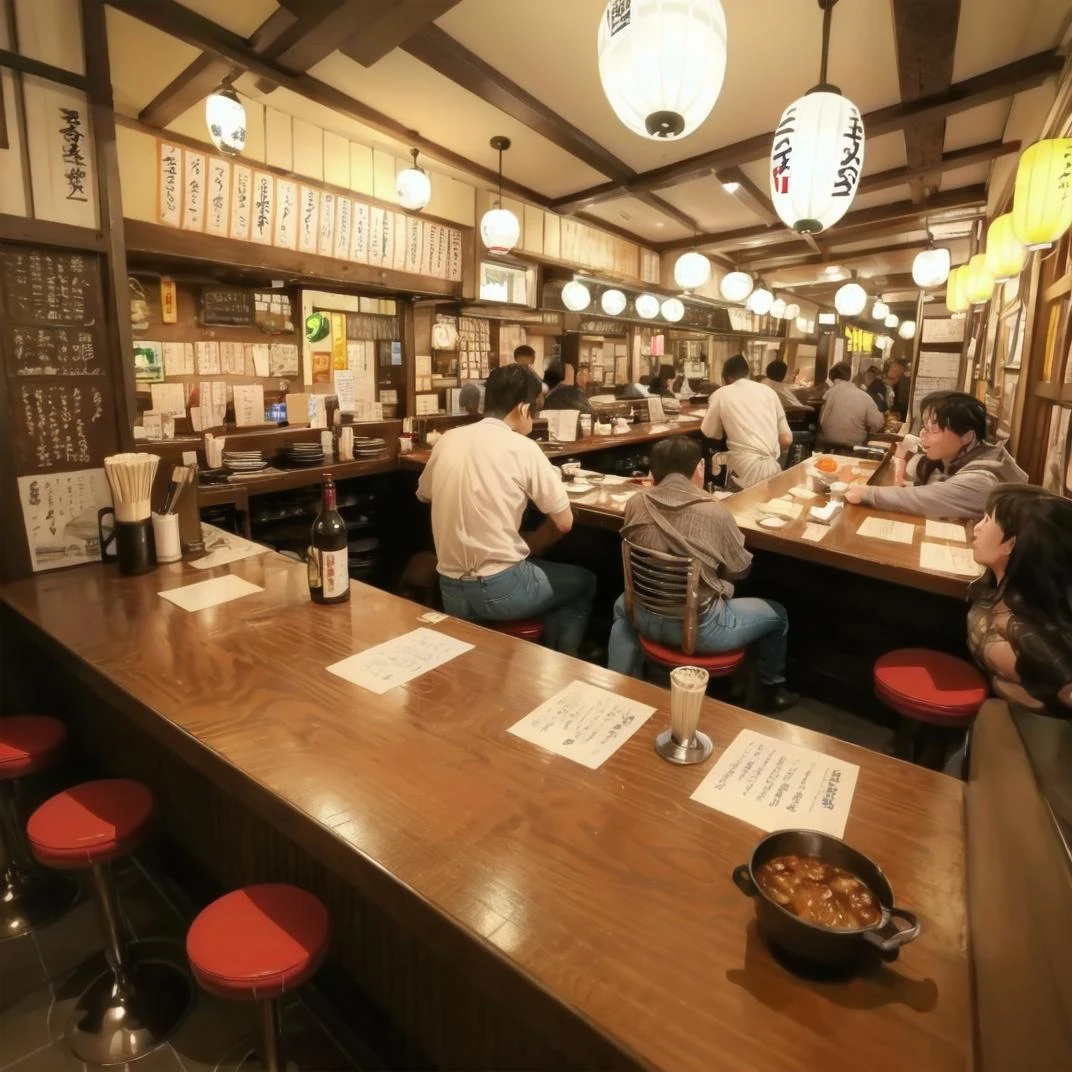 大衆酒場の店内 / Inside a popular Japanese Tavern SD15
