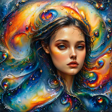 oil painting of a woman in the style of Ivan Marchuk, ral-oilspill <lora:ral-oilspill:1> <lora:EnvyInkSwirlXL01:1> swirling ink <lora:xl_more_art-full_v1:1>, (masterpiece:1.2), best quality, <lora:EnvyBetterHiresFixXL01:1>