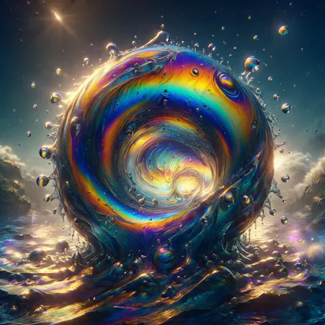 vortex in the ocean made of ral-oilspill and watce <lora:ral-oilspill:1> <lora:watce:0.6>, <lora:EnvyBetterHiresFixXL01:1>, 8k uhd, dslr, soft lighting, high quality, film grain, Fujifilm XT3, raw, photo_realistic, realistic, (highly detailed skin:1.1), visible pores, subsurface scattering