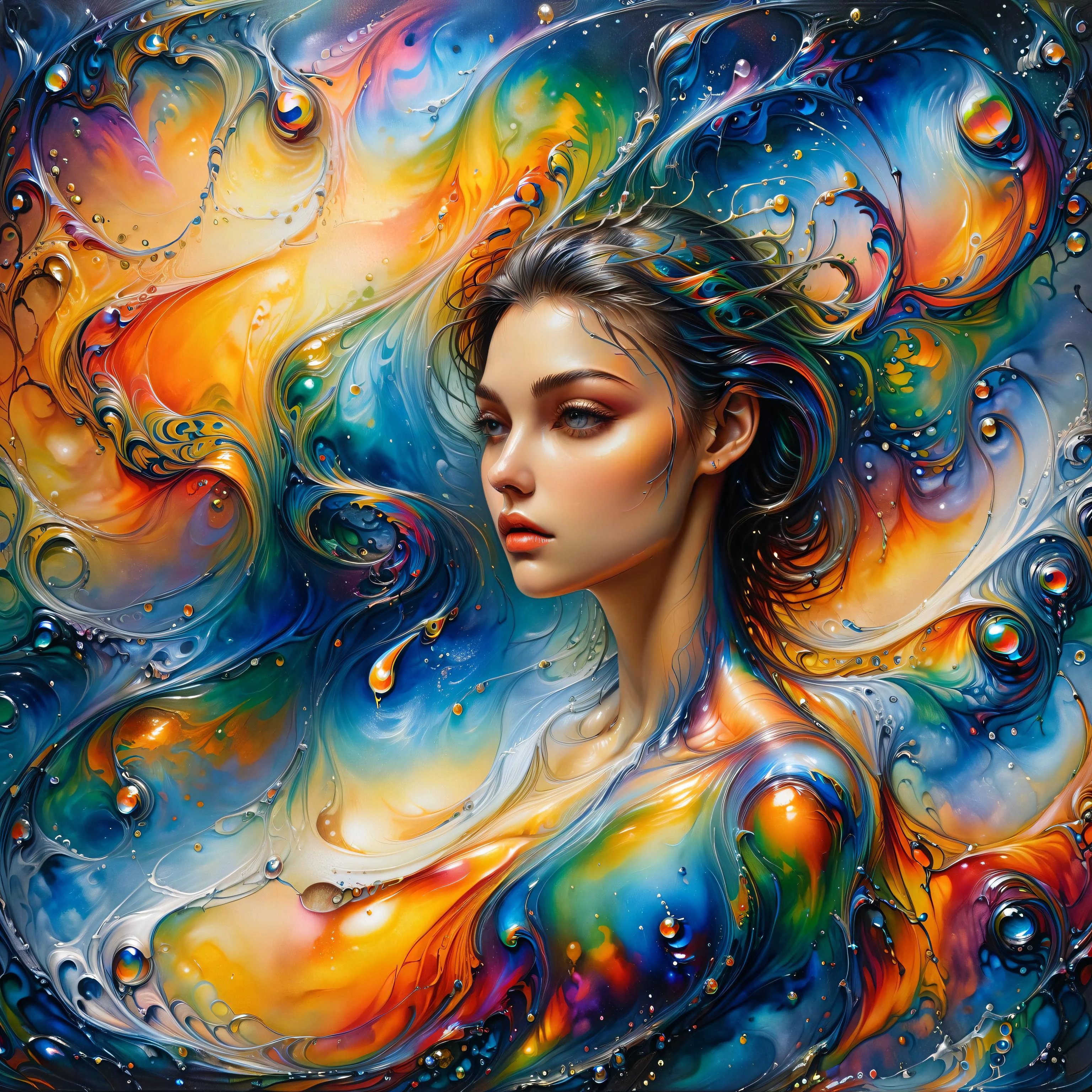 oil painting of a woman in the style of Ivan Marchuk, ral-oilspill <lora:ral-oilspill:1> <lora:EnvyInkSwirlXL01:1> swirling ink <lora:xl_more_art-full_v1:1>, (masterpiece:1.2), best quality, <lora:EnvyBetterHiresFixXL01:1>