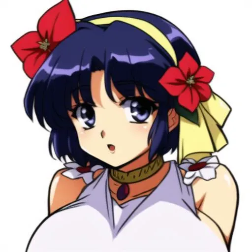 TendouAkane, big_breasts, ovadress, flower_on_head, <lora:TendouAkane:.6>,