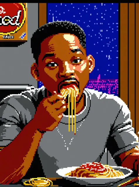 dosegagfx style,Pixel art of Will Smith eating spaghetti <lora:SDXL_game_dosegagfx style_dosegagfxSDXLv4:1>