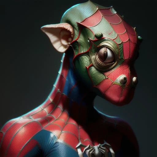 portrait of a cute (dicuki:1.1) as a spiderman, <lora:dicuki:1.1>, digital art , trending artstation, 4k, high detail