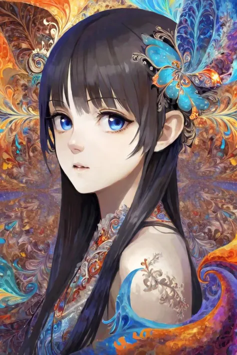 official art, highest details, beautiful and aesthetic, fractal art, colorful,
masterpiece, best quality, 1girl, <lora:kwFemale_Beta40-SDXL_v1:1>,