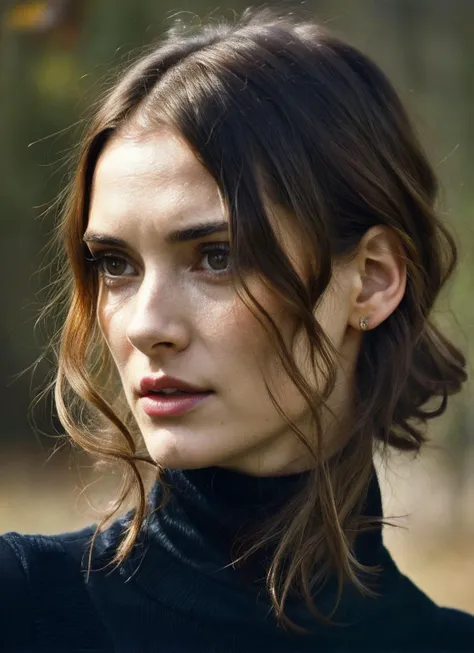 A stunning intricate full color portrait of (sks woman:1), wearing a black turtleneck, epic character composition, by ilya kuvshinov, alessio albi, nina masic, sharp focus, natural lighting, subsurface scattering, f2, 35mm, film grain, <lora:locon_winonaryder_v1_from_v1_64_32:1>