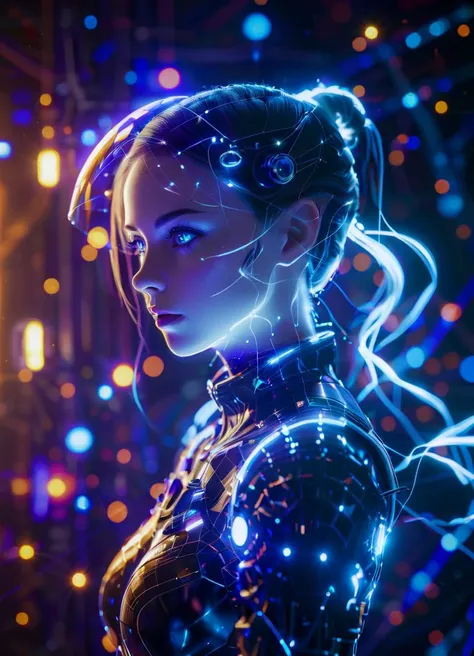 Vibrant Rim Light, Volumetric Lighting, (centered) <lora:dataviz_style_xl_v1:0.95> dataviz style, wearing skinny space suit on spaceship of space station in the space, beautiful eyes, ((perfect face))   <lora:glowneon_xl_v1:0.8> glowneon, glowing, sparks, lightning, subsurface scattering, Photorealistic, Hyperrealistic, analog style, realistic, film photography, soft lighting, heavy shadow, light depth, dramatic atmospheric lighting, Volumetric Lighting, bright rim light, high contrast, bold edge light