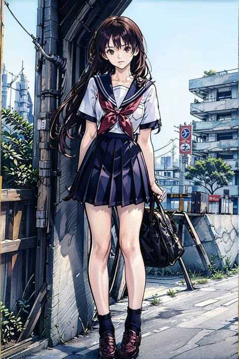 <lora:Katsura_Masakazu_v3:0.8>,Yoshizuki iori,<lora:jk_uniform:0.8>,JK_style,short-sleeved JK_shirt,short-sleeved JK_sailor,JK_suit,JK_tie,<lora:school_yard_v0.1:0.8>,school yard,, (masterpiece, best quality, high quality, highres, ultra-detailed),