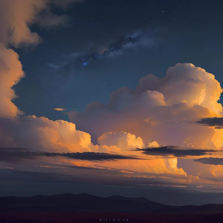 skyline, night sky, extremely great render, best render, best detail, dream, wonderful, colorful, oil paint, 8k resolution, best resolution
