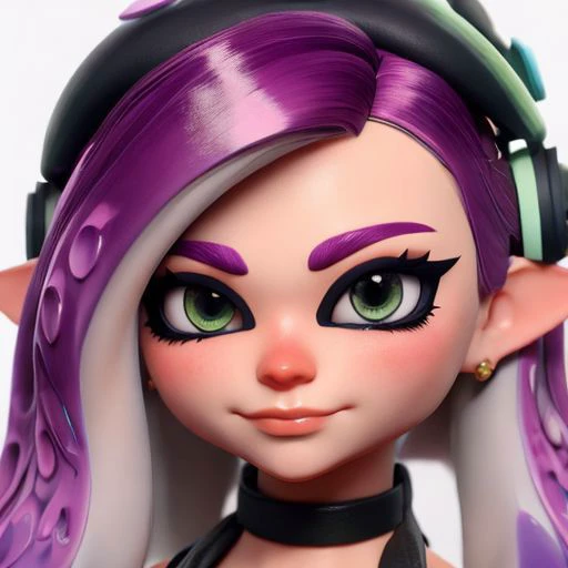 unrealtoon, face portrait,gradiant hair color