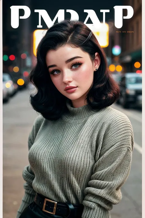 photo of (miaalves:0.99), closeup portrait, perfect hair, hair upsweep updo, posing, (vintage photo, sweater), Century Camera Co. Studio, 160mm f/8, 1/10s, ISO 25, ((tintype)), (analog, film, film grain:1.3), ((on Broadway street, night, gritty)), happy, 80s, ((detailed eyes)), ((pervpulp15:1.2)), (MAXIM magazine cover)