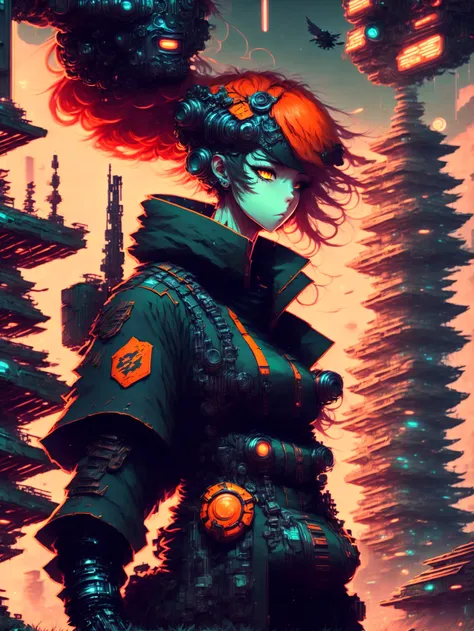 anime, [(YokaiHunter:0.5):(ThoraRedblade:1):2] Sneaky Spy Engineer,  (to8contrast style:1) <lora:theovercomer8sContrastFix_sd21768:0.6> <lora:johnsondesuv2-e2:1>