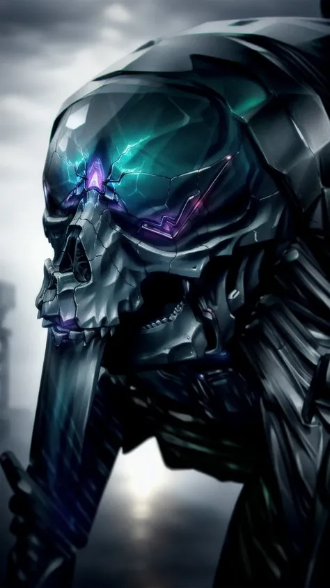 photo of a (skull), circuitry, gemstones, ribcage, skeleton,
glowing red eyes, ominous aura Halo, blood, bleeding, jewelry, necklace, silver chains, butterfly wings, headphones, earphones,
chromatic aberration, depth of field, soft lighting, masterpiece, best quality, intricate, tone mapped, highly detailed, artstation, concept art, smooth, sharp focus, dramatic lighting, highly detailed artwork, cinematic, hyper realistic painting, trending on Artstation, 8K, incredible shadows, realistic, (highly detailed background:1.0), lightning strike, lightning, storm, raining, cloudy sky, backlighting, neon and cyberpunk background, cityscape, skyscraper,
<lora:Technotrex:1>