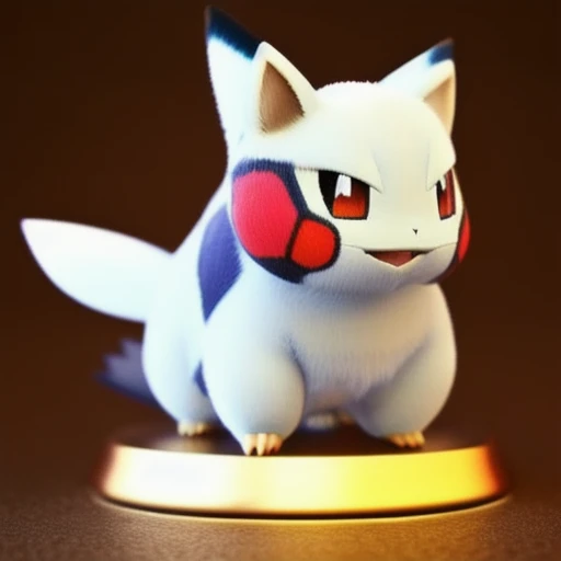 ChromaV5. (A Glossy marble statue of MAXWELL THE CAT made of gold, ivory and onyx, with (shiny eyes made of precious emerald gemstone:1.0) and glossy fur by GOLDENGLASS :1.1) , stretching his legs on a marble pillar, starring in the role of (Pokemodel:1.5) in ChromaV5 style