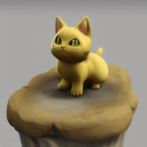 Pokemodel ChromaV5. (A Glossy marble statue of MAXWELL THE CAT made of gold, ivory and onyx, with (shiny eyes made of precious emerald gemstone:1.0) and glossy fur by GOLDENGLASS :1.1) , stretching his legs on a marble pillar, starring in the role of a (Pokemodel cat) in ChromaV5 style