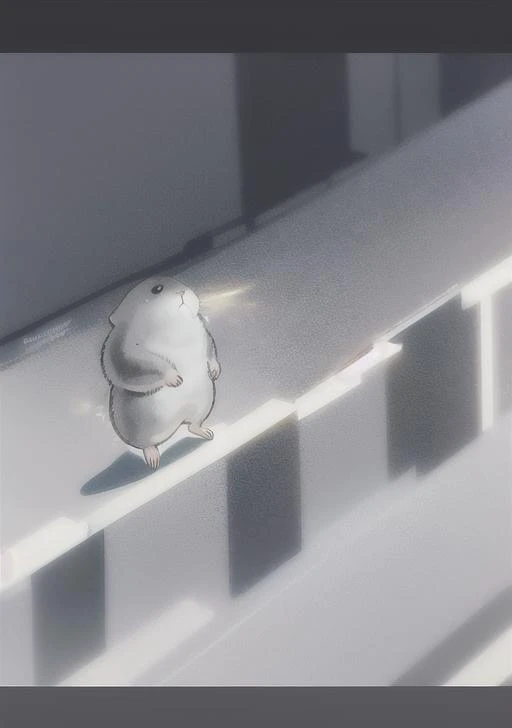 <lora:yeyuannnnn:1> hamster, Spray paint style high angle shot of a Celestial Dull [Hare|Viaduct], from inside of a Resort, at Overcast, split diopter, Sketch, Shameful, Land Art, dramatic lighting, Low shutter, Hypersaturated, arcane, Film grain, extremely hyper aesthetic, unreal engine, (art by Don Lawrence:1.2), (art by Edith Rimmington:0.9), (art by Daniel Jaems:1.3)