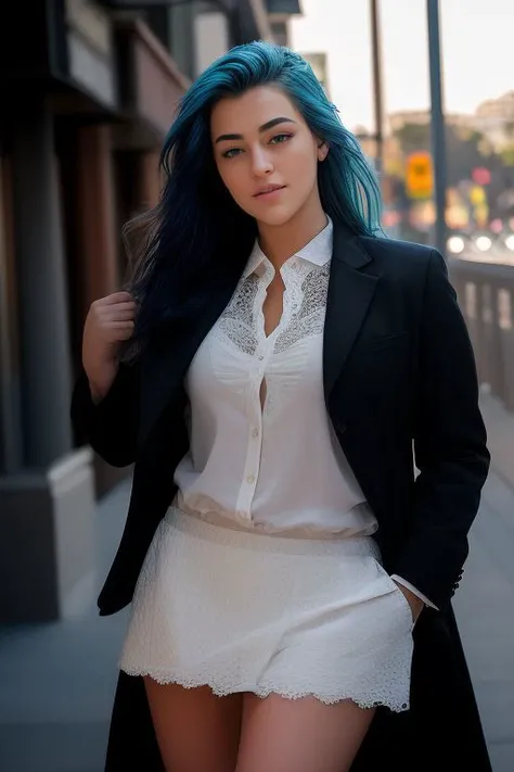 DEN_babisteil_SG,
walking down Hollywood boulevard, a busy street scene, public, bustling, crowds, wearing a skirt and blazer,
bokeh, f1.4, 40mm, photorealistic, raw, 8k, textured skin, skin pores, intricate details <lora:epi_noiseoffset2:1>, epiCRealism, <lora:ClothingAdjuster3:-1.2>