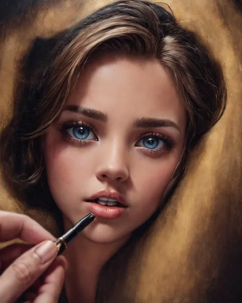 natal33 vintage victorian dress eyeliner, eye shadow <lora:dali69:0.75> dali69 brown eyes oil painting close up
<lora:add_detail:1>