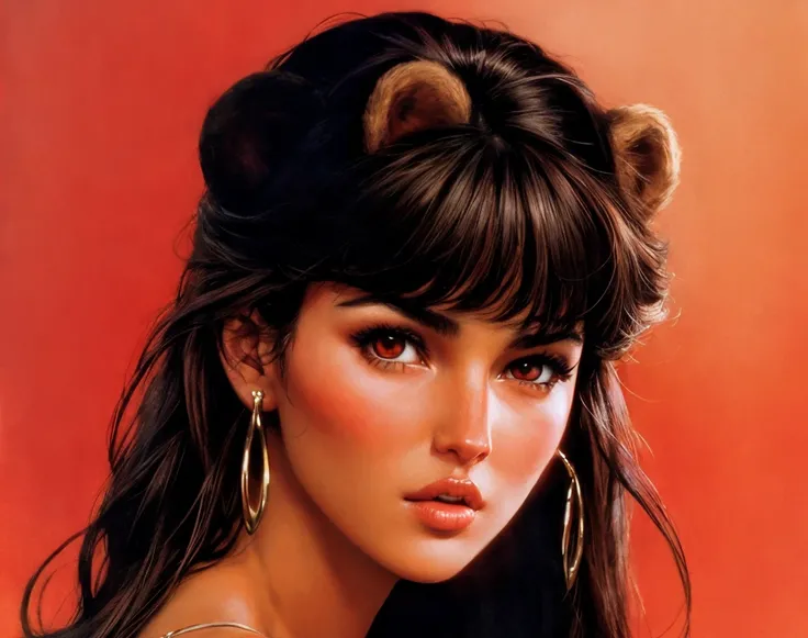 mbe11ucci close up wearing a bear pelt
<lora:Frazetta:0.35>Frazetta red eyes
<lora:add_detail:1>