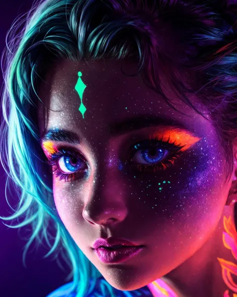 <lora:Blacklight:0.5> Blacklight painted on a girls face, closeup
<lora:add_detail:1>
