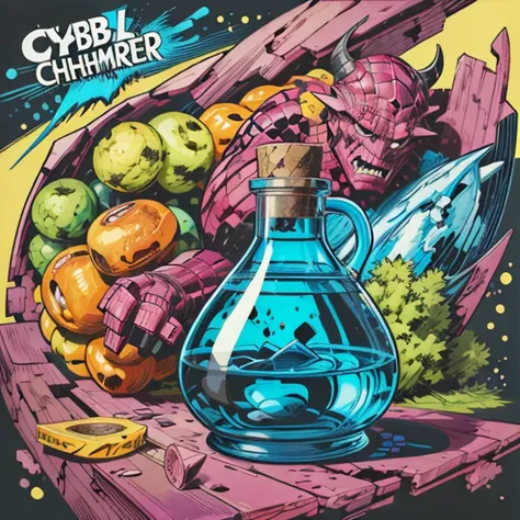 <lora:jackkirby1960s:1> vector-art-comic-illustration-in-the-style-of-jackkirby60 <lora:Potion Craft_1069016:0.8> potion-of-Cybernetic-chimera (inked-original-art:1.2)-(lineart:1.31)-(fine-details:1.3)-limited-palette <lora:add_detail:0.5> <lora:realistic:.4> <lora:GoodHands-beta2:0.8>