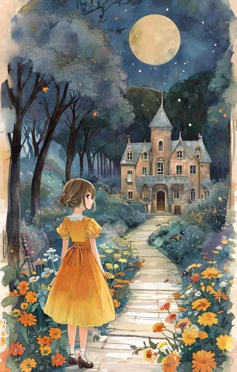 masterpiece,best quality,<lora:tbh143-sdxl:0.8>,idolmaster cinderella girls,illustration,style of Alice Provensen,