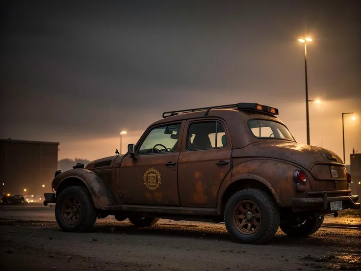 RAW photo, a portrait photo of
rusty steampunk car, survival, post-apocalyptic, cyberpunk, outdoors, night, destruction, urban decay,
(high detailed skin:1.2), 8k uhd, dslr, soft lighting, high quality, film grain, Fujifilm XT3