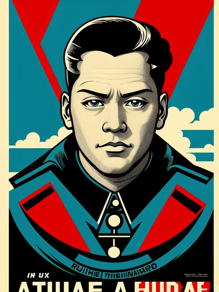 A highly detailed propaganda poster, watch anime, pop art, typography, vintage paper, the rule of thirds, trending on artstation, UHD
