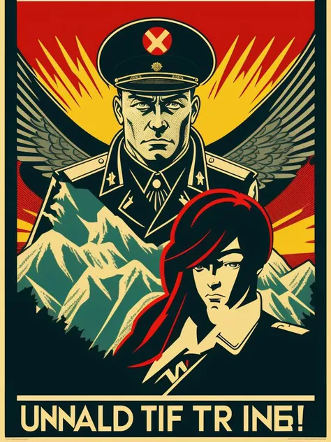 A highly detailed propaganda poster, watch anime, pop art, typography, vintage paper, the rule of thirds, trending on artstation, UHD