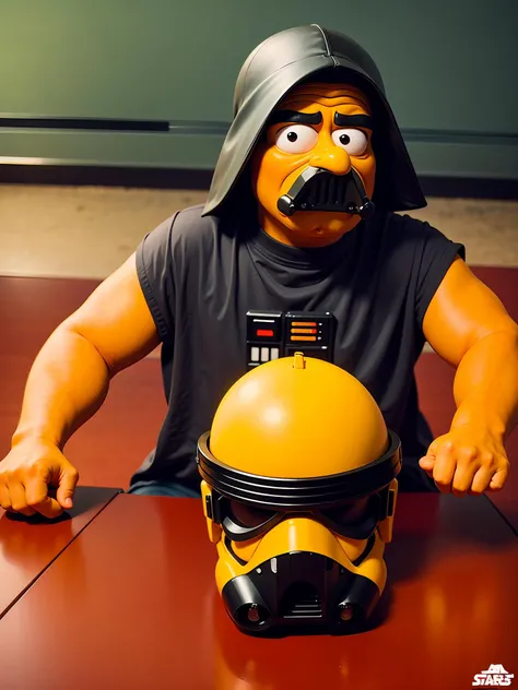 Star Wars in The Simpsons style