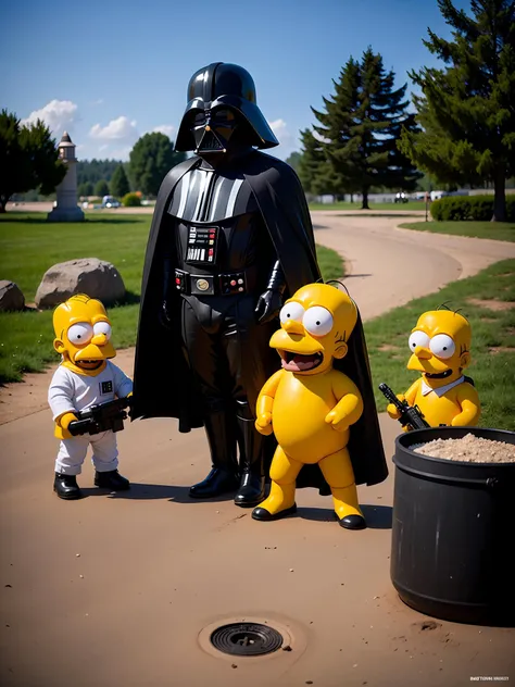 Star Wars in The Simpsons style