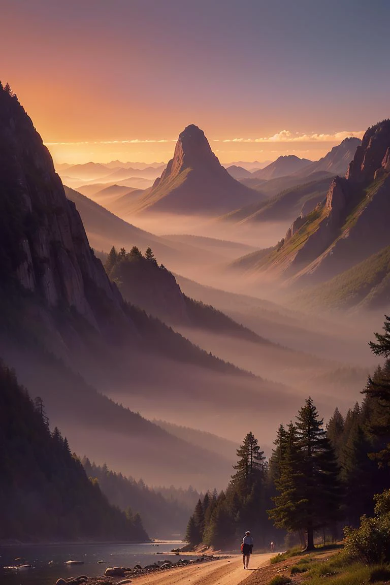 A highly detailed anime illustration,
landscape,
vintage, dreamy, drawing, trending on artstation, UHD, (((by Quentin de Warren))):1.8, atmosphere, luminosity