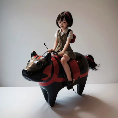 <lyco:akabeko:0.8>, 1girl, riding a akabeko, animal,simple background, <lora:riding_a:0.6>, (masterpiece, best quality, high quality, highres, ultra-detailed),